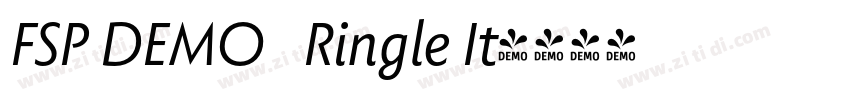 FSP DEMO   Ringle It字体转换